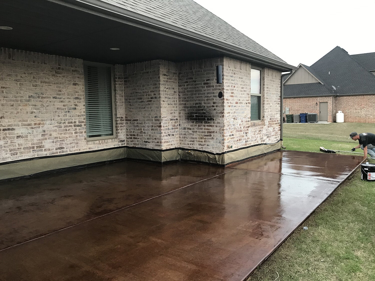 Concrete Staining Zone Garage OKC in El Reno OK-min