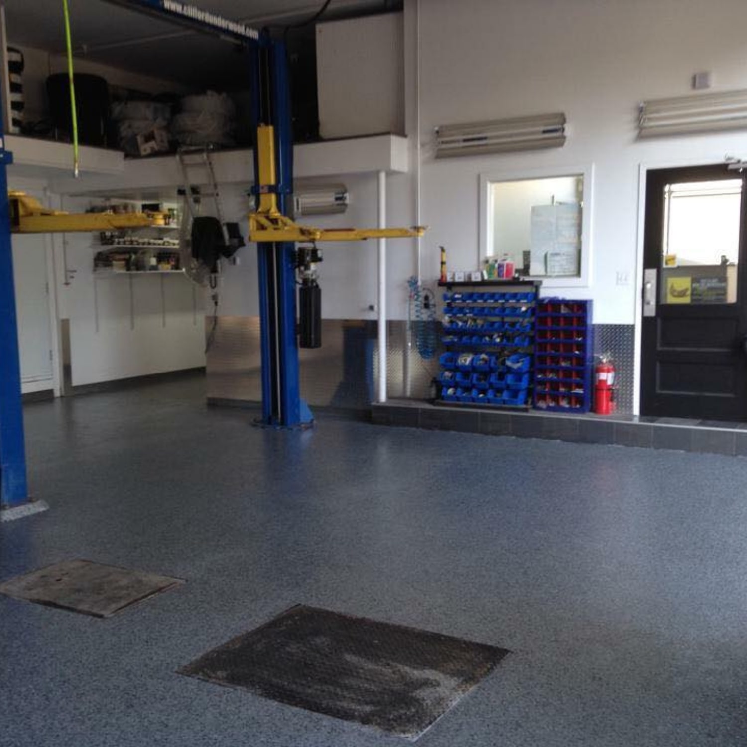 Mechanic Shops Industrial Floor Coating by Zone Garage OKC-min