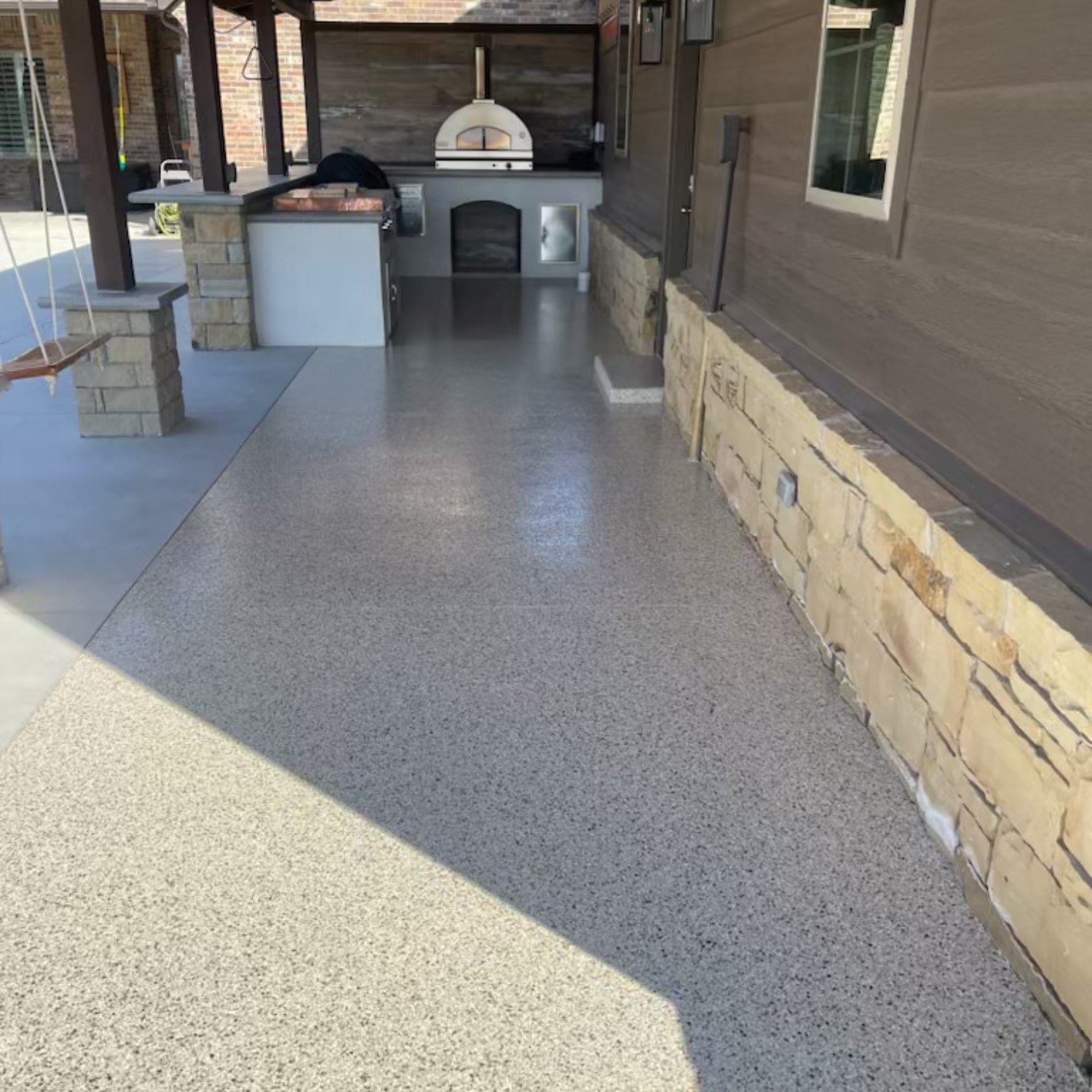 Patio Flooring Residential Floor Coating by Zone Garage OKC-min