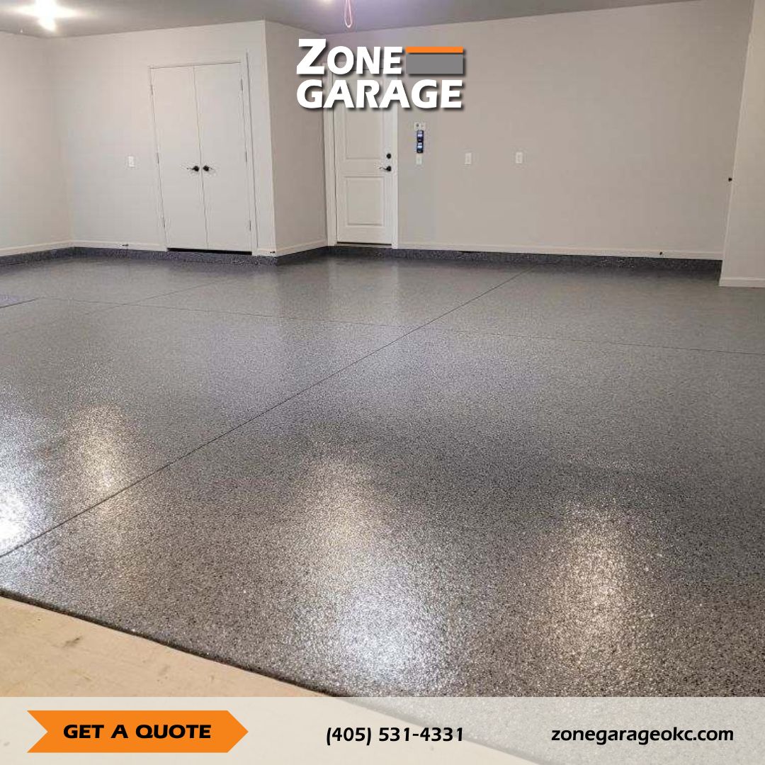 3 Car Garage Edmond OK Polyaspartic Nightfall Flake 12 10 24 3 Min